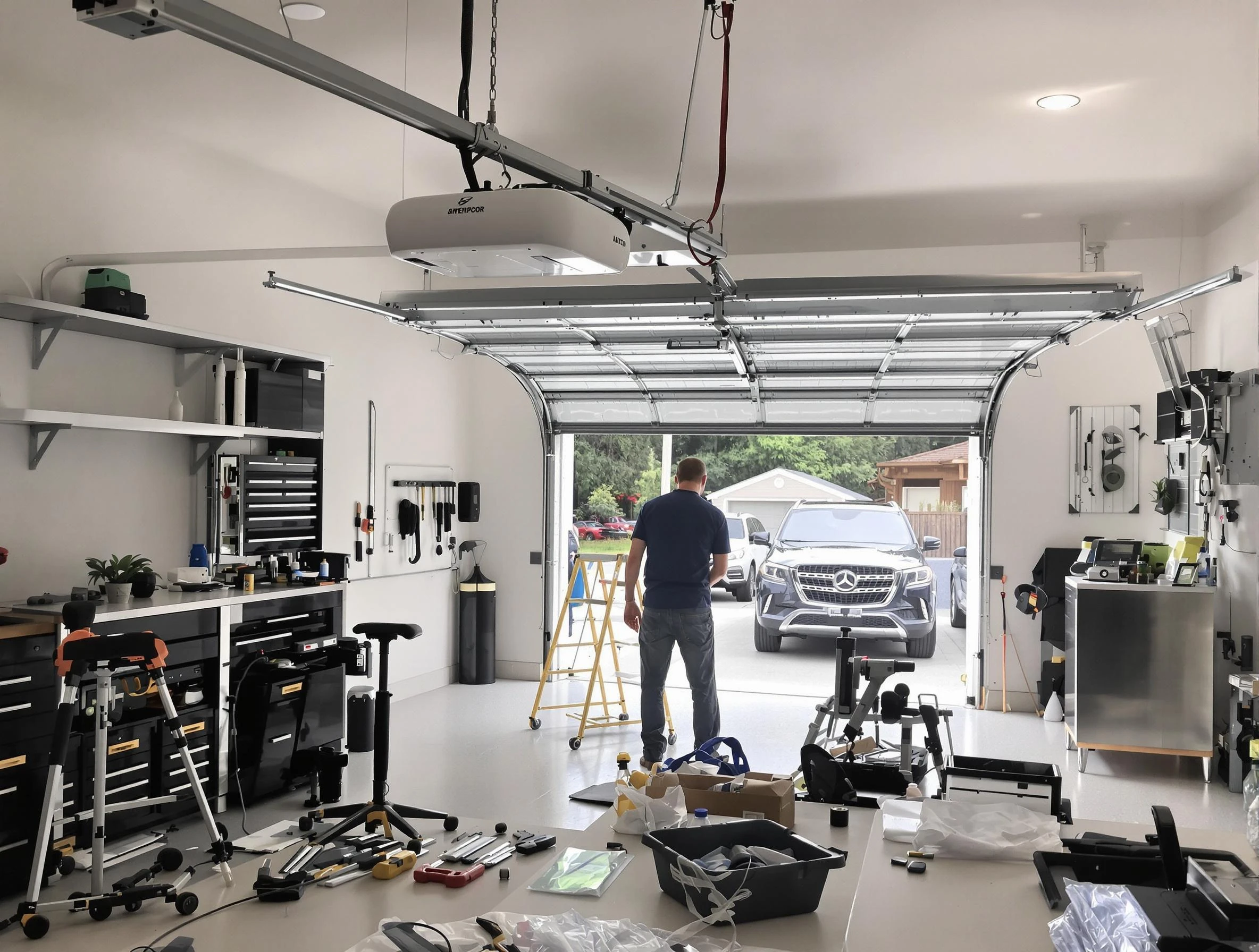 Garage door opener installation by McDonough Garage Door Repair in McDonough