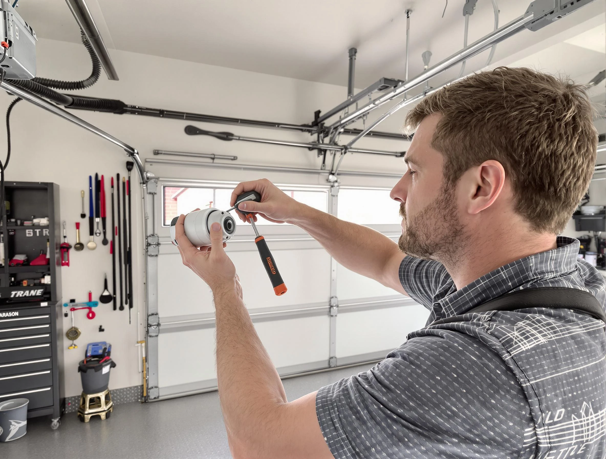 Garage door opener repair service by McDonough Garage Door Repair in McDonough