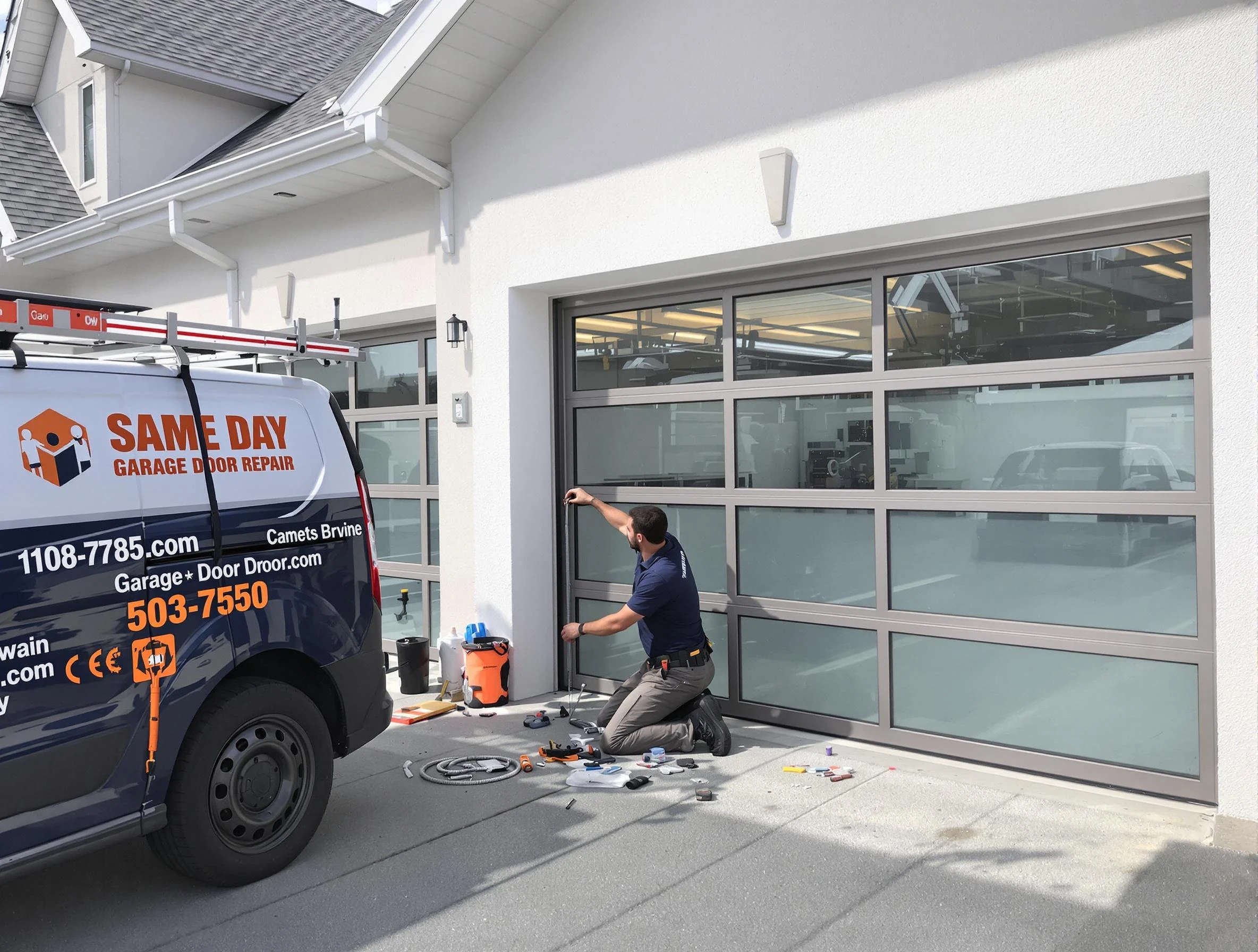 Same-day garage door repair service by McDonough Garage Door Repair in McDonough